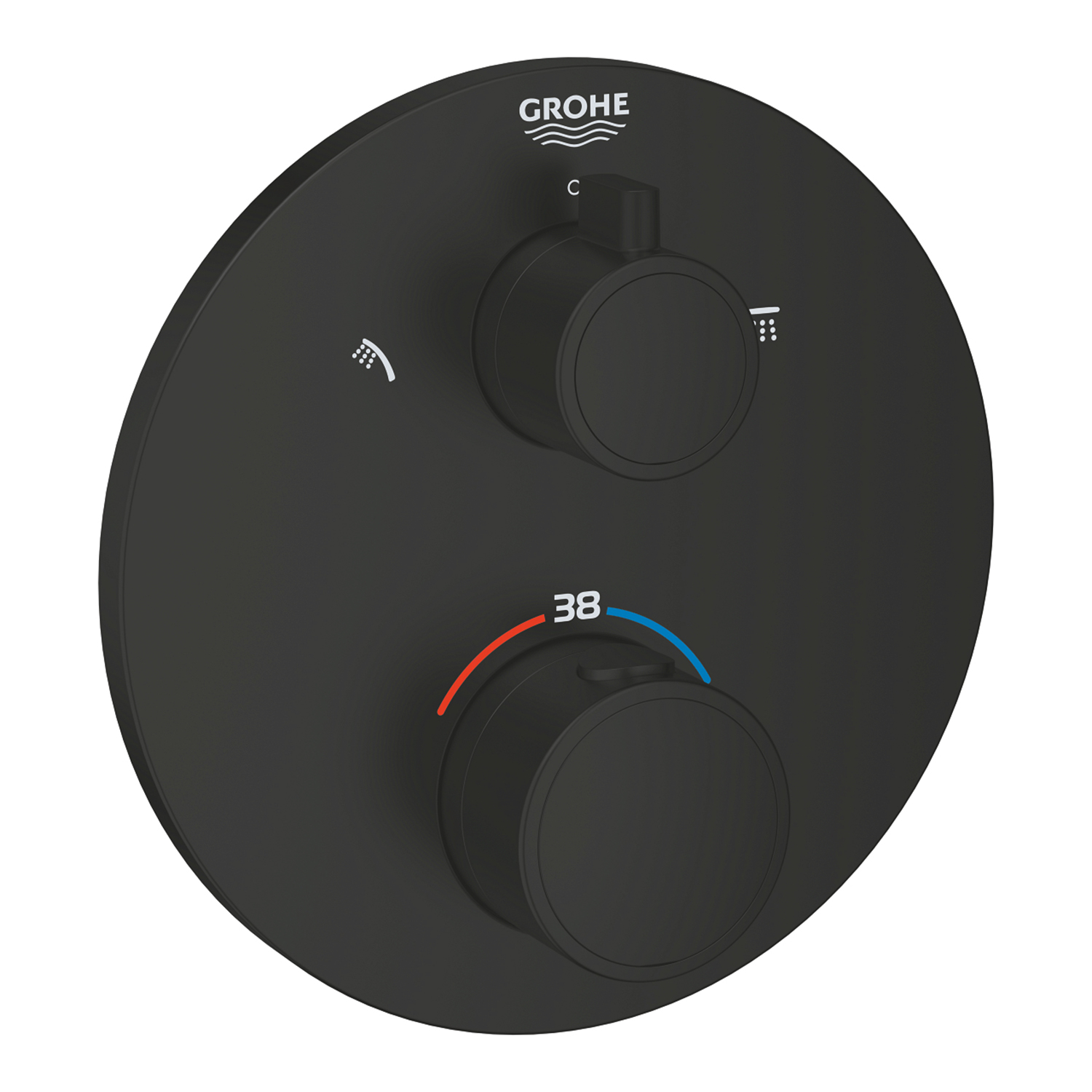 1022082430 Grohtherm - Термостатен смесител за душ с 2 изхода